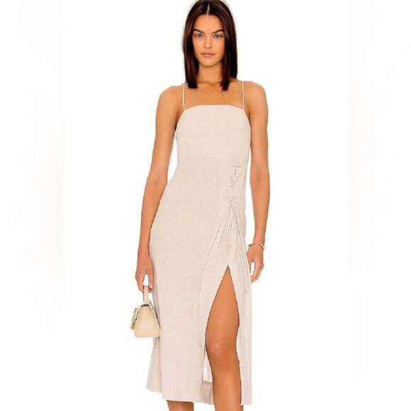 Free People Linen Dress in Ocean Pearl Small - Picture 1 of 9